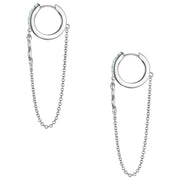 Silberne Creolen Schlangen