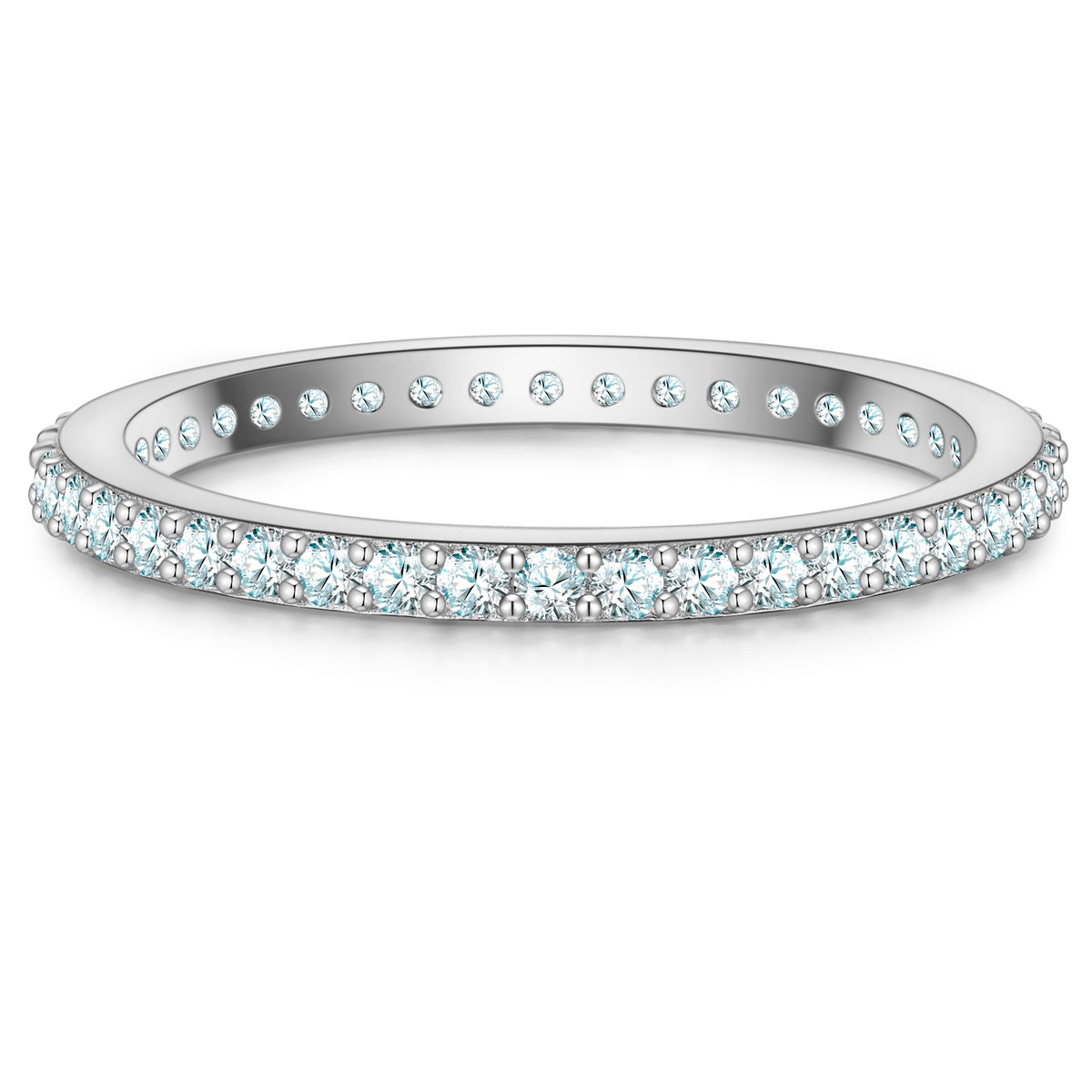 Steckring silber mit Zirkonia