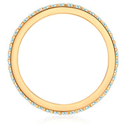 Steckring gold mit Zirkonia