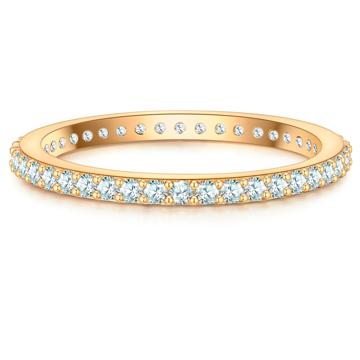 Steckring gold mit Zirkonia