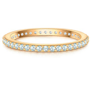 Steckring gold mit Zirkonia