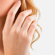 Steckring roségold mit Zirkonia