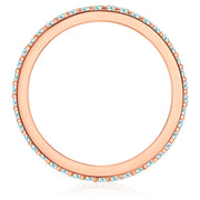 Steckring roségold mit Zirkonia