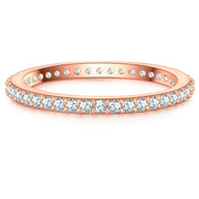 Steckring roségold mit Zirkonia