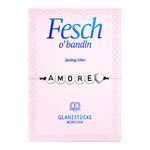 Textil-Armband schwarz AMORE