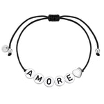 Textil-Armband schwarz AMORE
