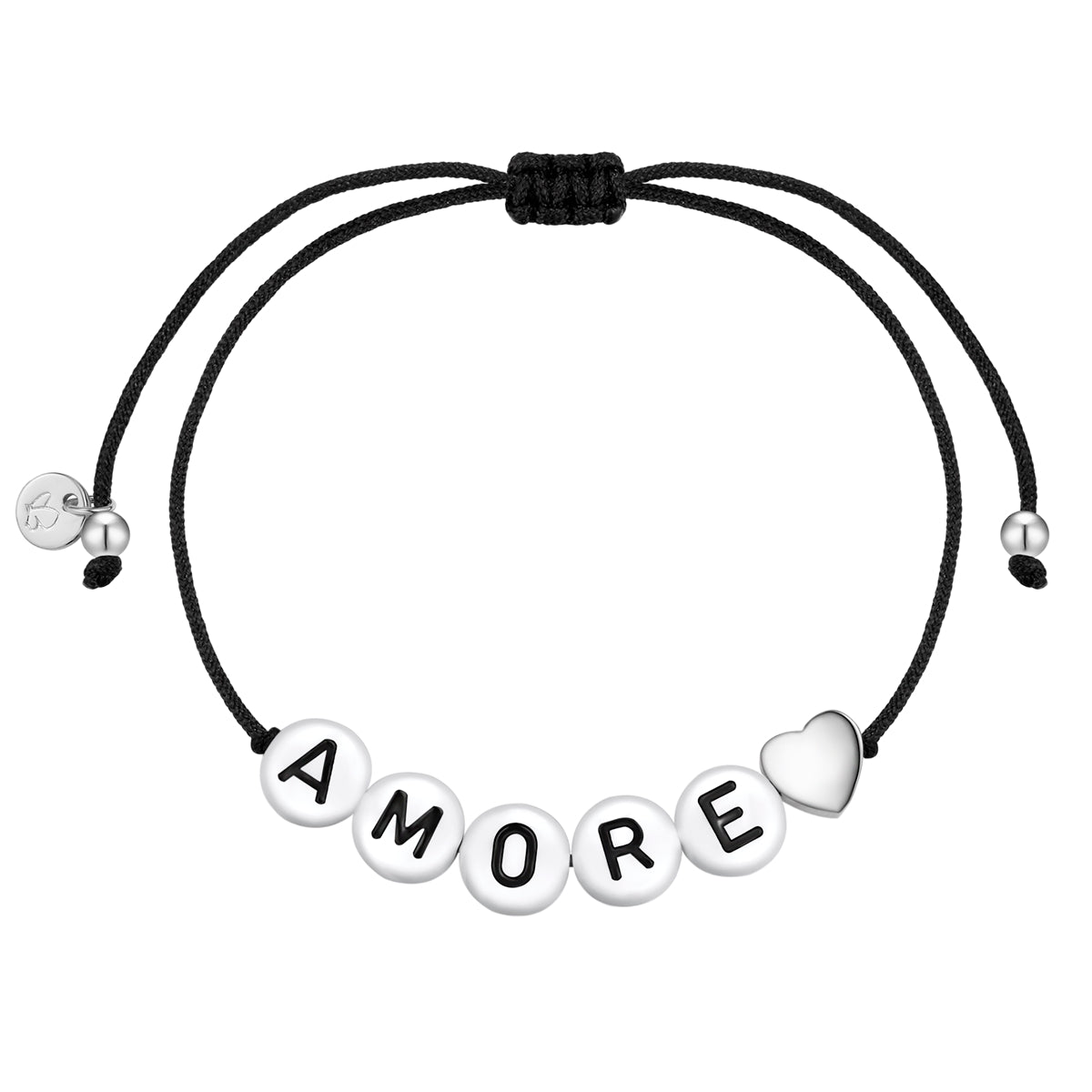 Textil-Armband schwarz AMORE