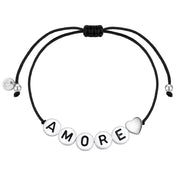 Textil-Armband schwarz AMORE