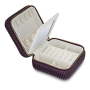Schmuck Organizer mit Spiegel Medium bordeaux
