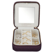 Schmuck Organizer mit Spiegel Medium bordeaux