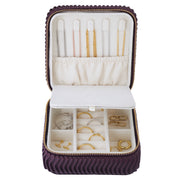 Schmuck Organizer mit Spiegel Medium bordeaux