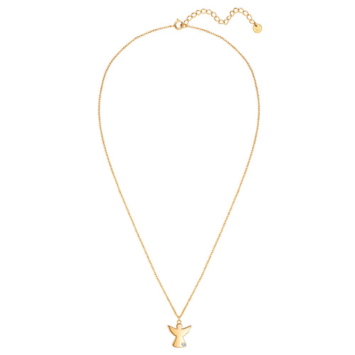 Goldene Engel-Kette mit Lab Grown Diamond