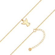 Goldene Engel-Kette mit Lab Grown Diamond