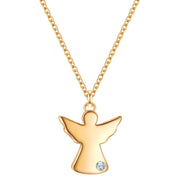 Goldene Engel-Kette mit Lab Grown Diamond