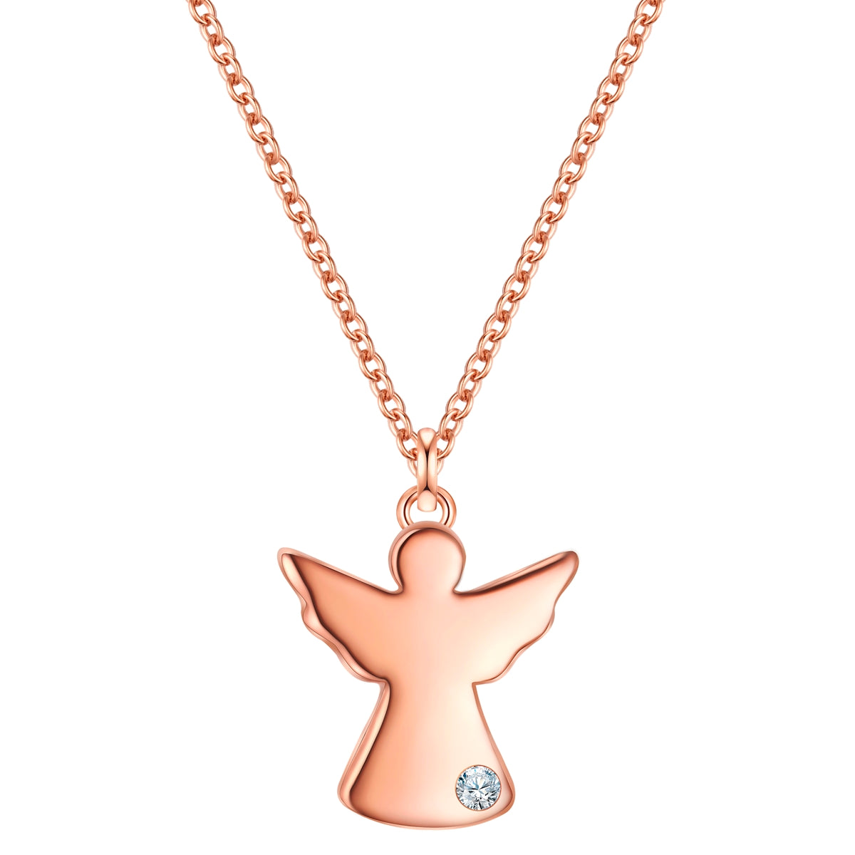 Engel-Kette roségold mit Lab Grown Diamond