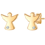 Engel-Ohrstecker gold mit Lab Grown Diamond