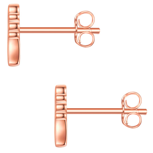 Ohrstecker Engel roségold mit Lab Grown Diamond