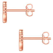 Ohrstecker Engel roségold mit Lab Grown Diamond