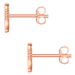 Engel Ohrstecker roségold