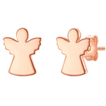 Engel Ohrstecker roségold