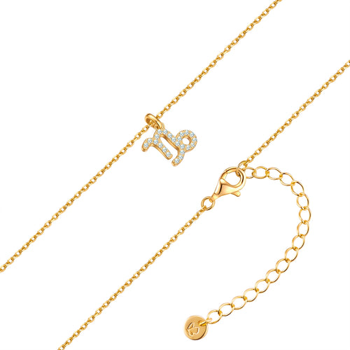Sternzeichen Kette Steinbock mit Zirkonia