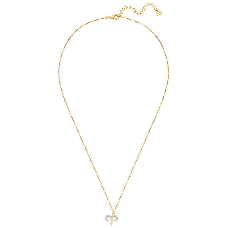 Sternzeichen Kette Widder mit Zirkonia