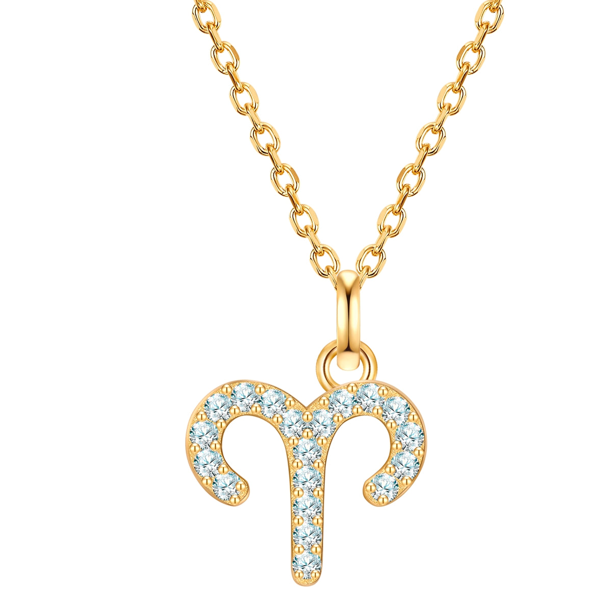 Sternzeichen Kette Widder mit Zirkonia