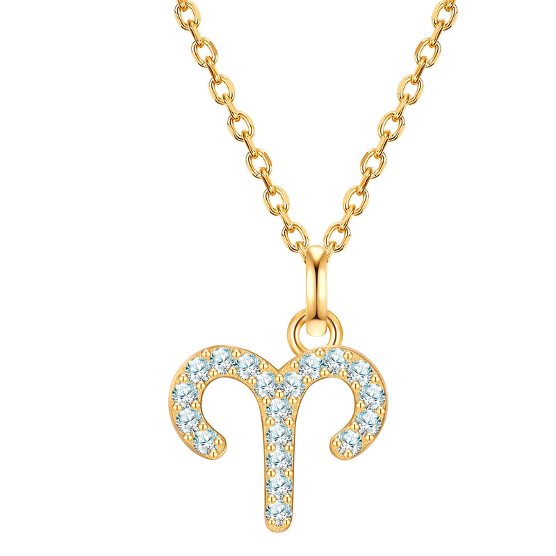 Sternzeichen Kette Widder mit Zirkonia