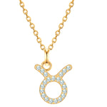 Sternzeichen Kette Stier mit Zirkonia