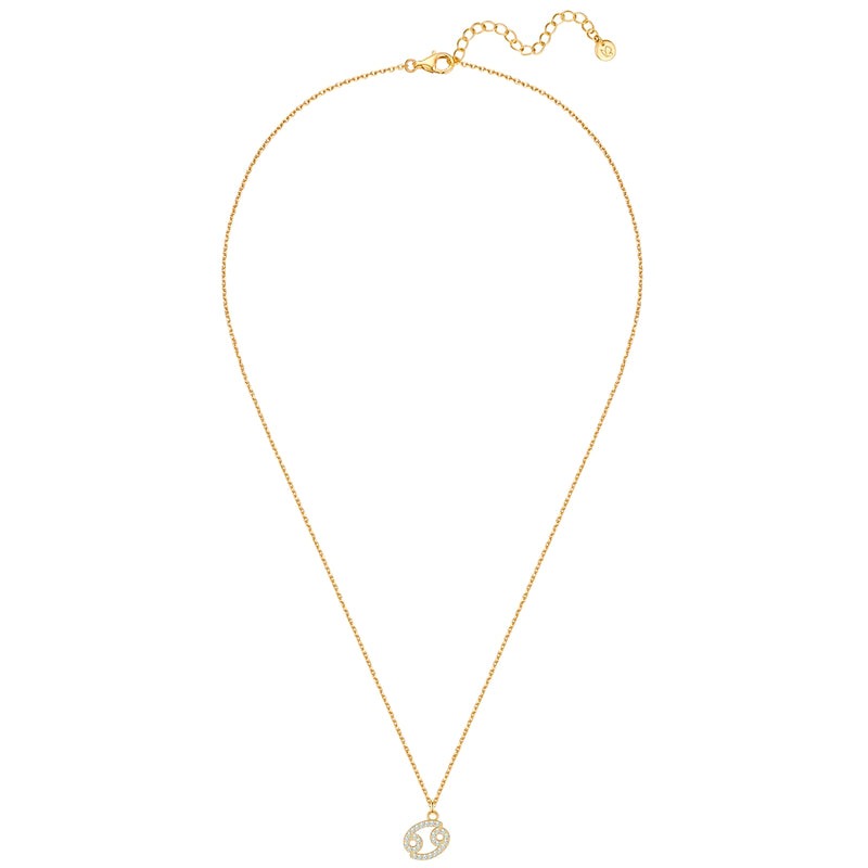 Sternzeichen Kette Krebs mit Zirkonia