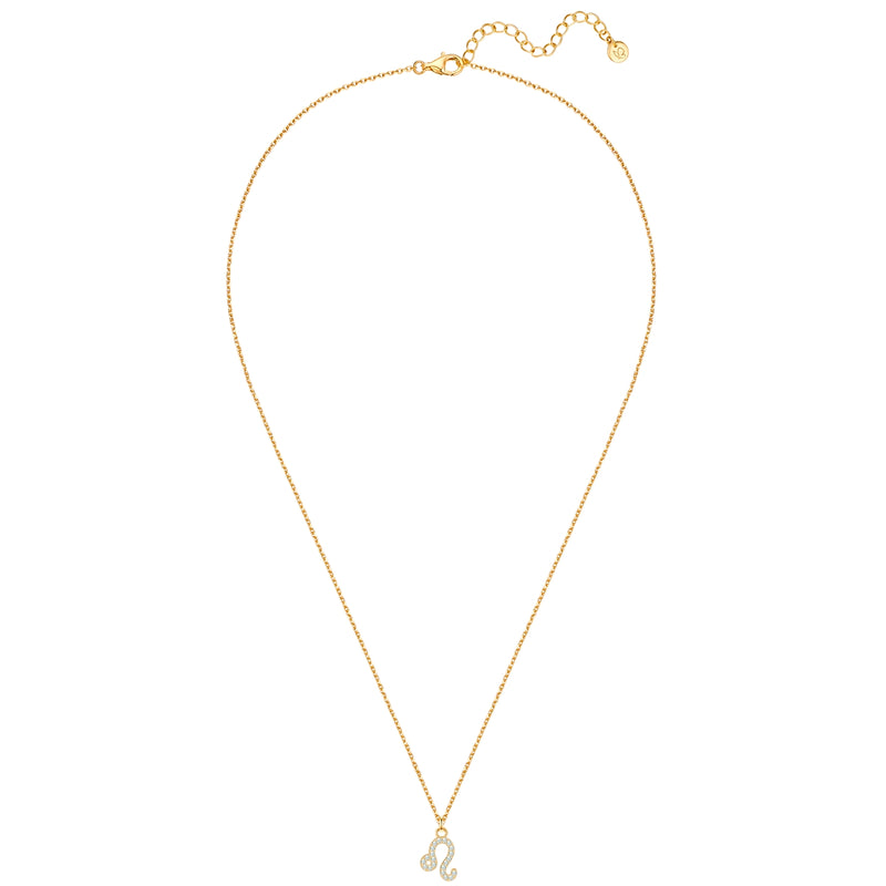 Sternzeichen Kette Löwe mit Zirkonia