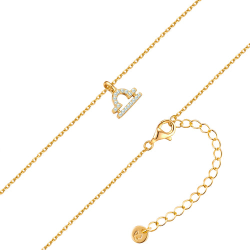 Sternzeichen Kette Waage mit Zirkonia