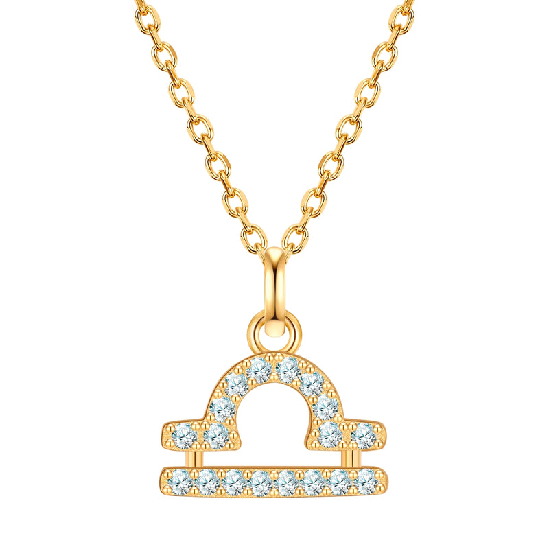 Sternzeichen Kette Waage mit Zirkonia