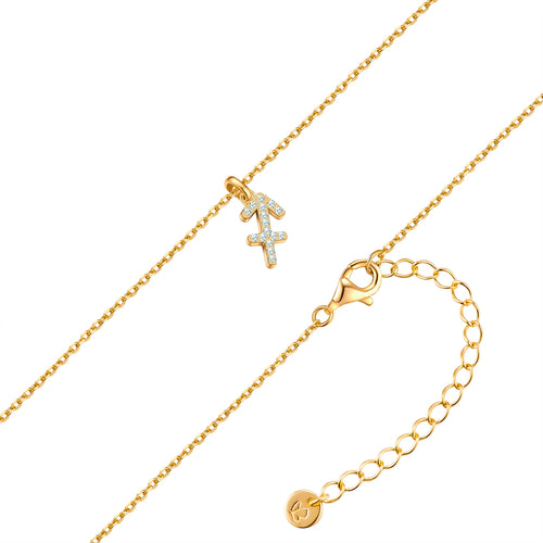 Sternzeichen Kette Schütze mit Zirkonia