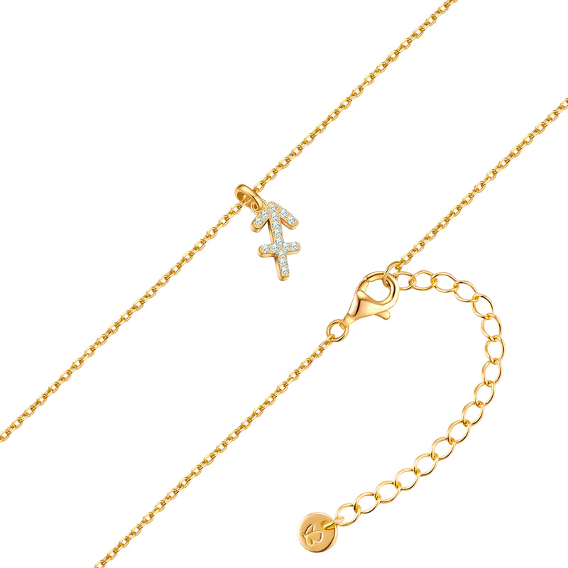 Sternzeichen Kette Schütze mit Zirkonia