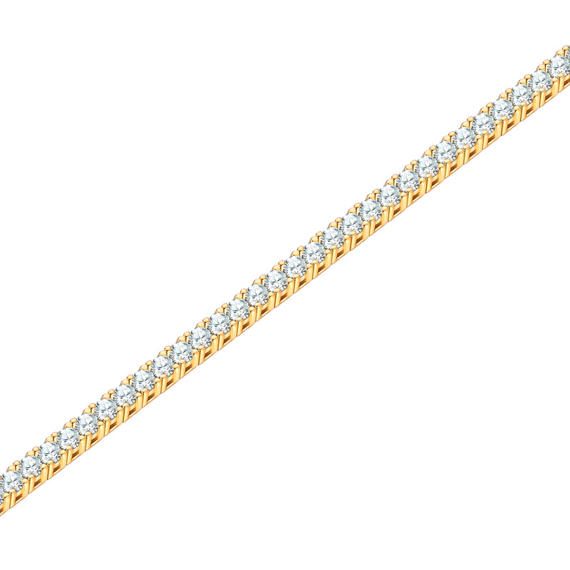 Goldenes Tennis-Armband 2.5 mm