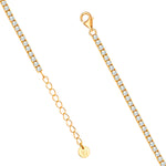 Goldenes Tennis-Armband 2.5 mm