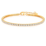 Goldenes Tennis-Armband 2.5 mm