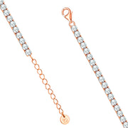 Tennis-Armband roségold 3.1 mm