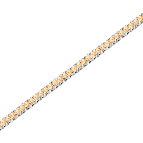 Tennis-Armband Zirkonia apricot 2.5 mm
