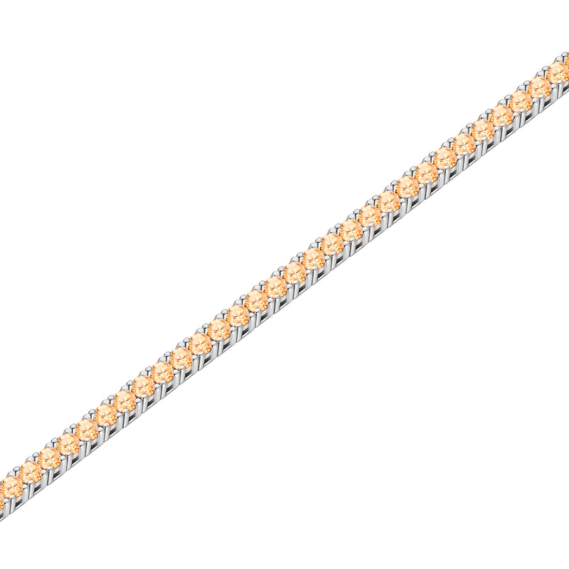 Tennis-Armband Zirkonia apricot 2.5 mm