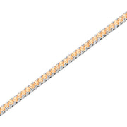 Tennis-Armband Zirkonia apricot 2.5 mm