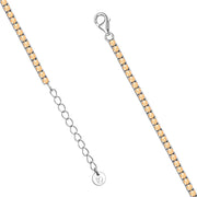Tennis-Armband Zirkonia apricot 2.5 mm