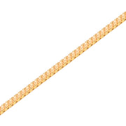 Goldenes Tennis-Armband Zirkonia apricot 2.5 mm