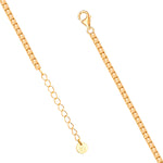 Goldenes Tennis-Armband Zirkonia apricot 2.5 mm