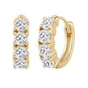 Creolen gold mit Topas
