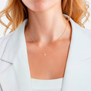 Kette mit Topas-Anhänger in Blütenform