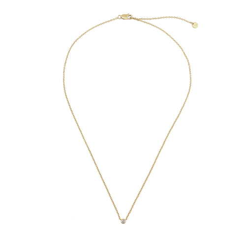 Kette mit Anhänger Sterling Silber gelbgold Topas weiß