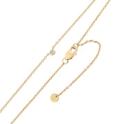 Goldene Kette mit Topas-Anhänger