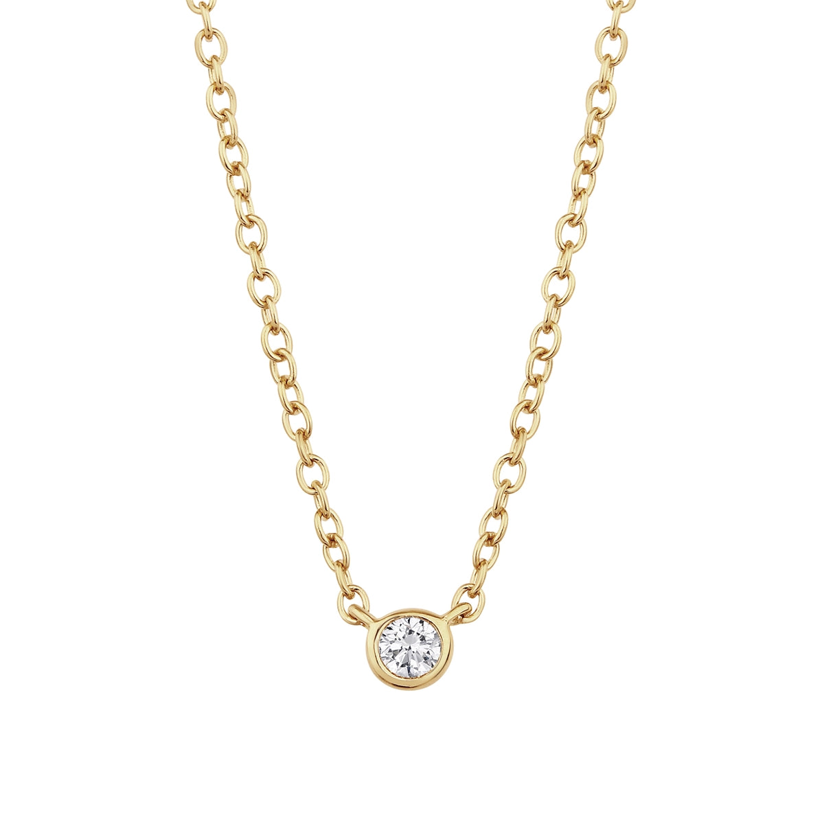 Goldene Kette mit Topas-Anhänger
